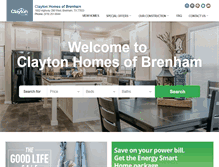 Tablet Screenshot of claytonhomesofbrenham.com